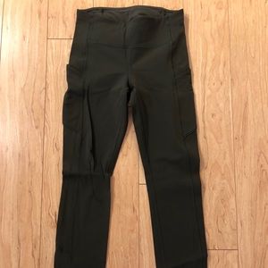 Lululemon size 4 legging olive green